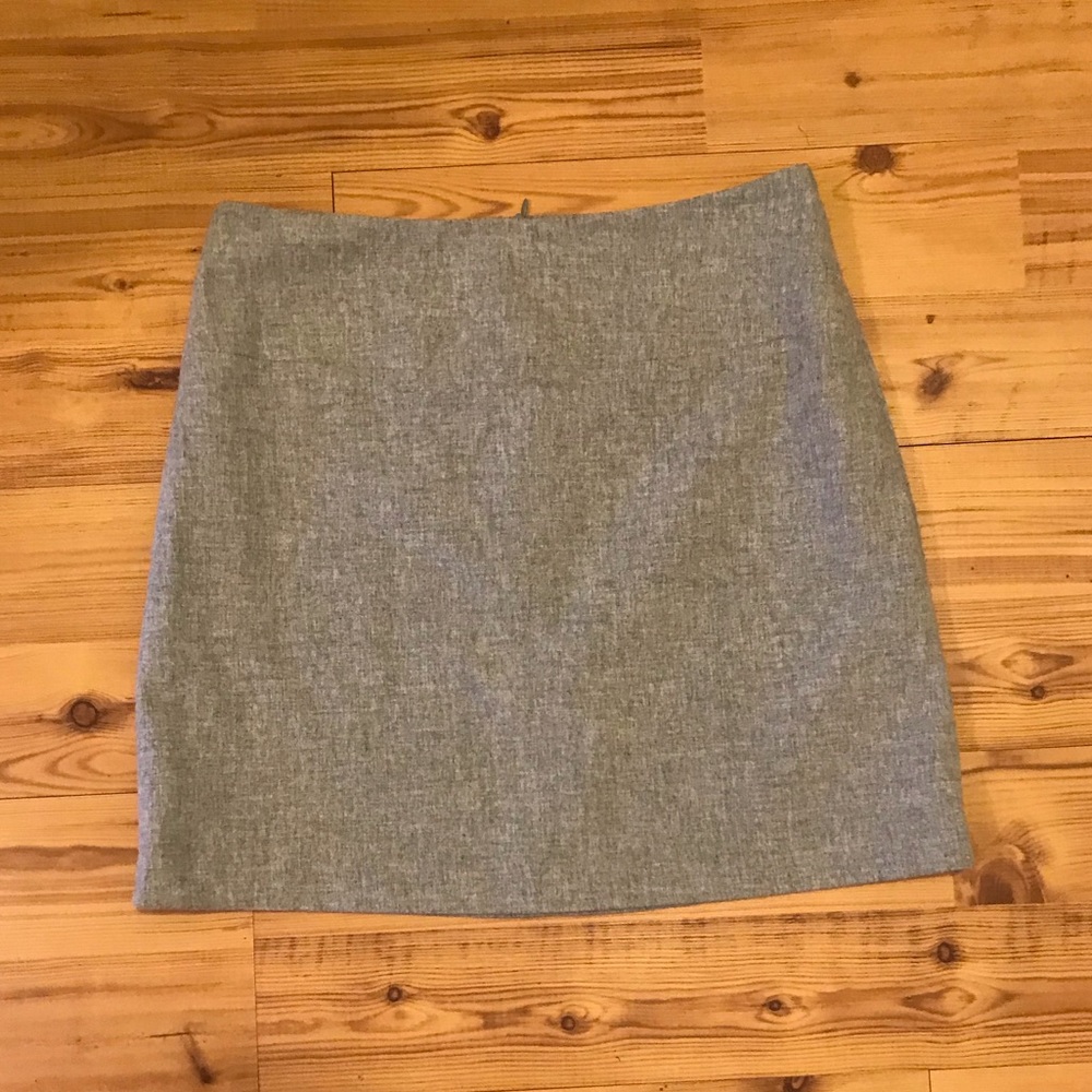 White House Black Market Light Grey Wool Skirt